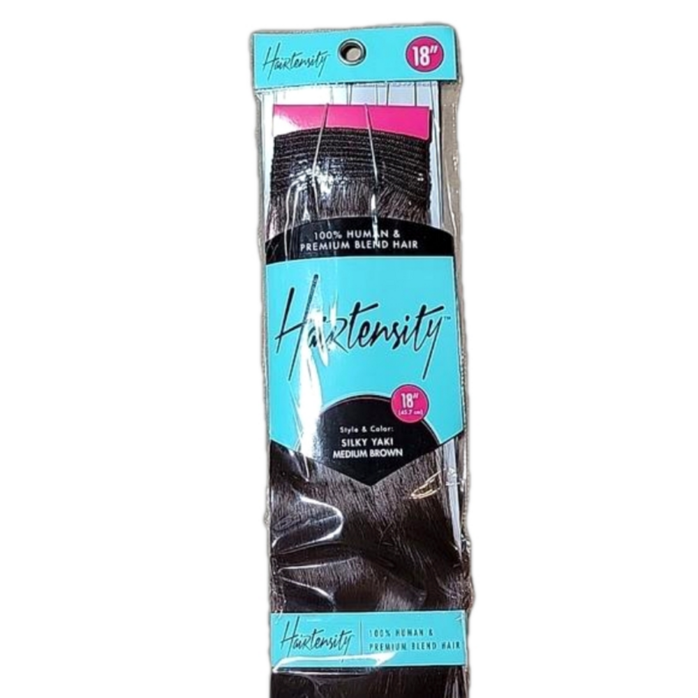 Hairtensity Silky Yako Medium Brown Sewn Hair Extension NIP